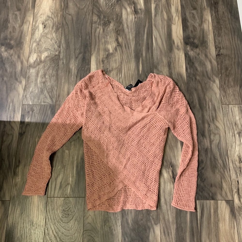 Wrap long sleeve top